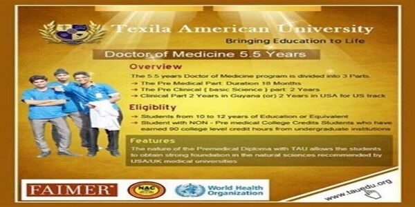 Study Doctor of Medicine with Texila American University at Low Costs