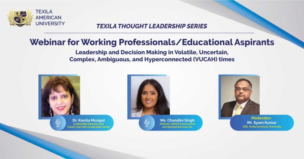 Webinar for working professionals