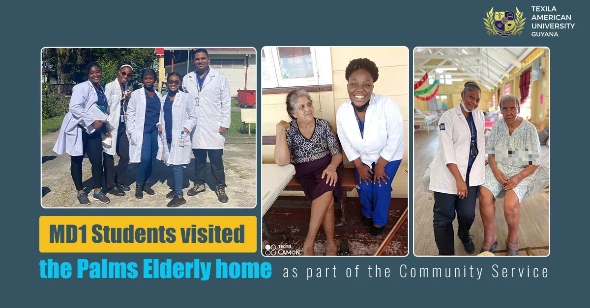 MD1 Students visited the Palms Elderly home as part of the Community Service