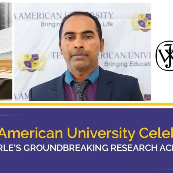 Texila American University Celebrates Dr. Hari Gorle's Groundbreaking Research Achievement
