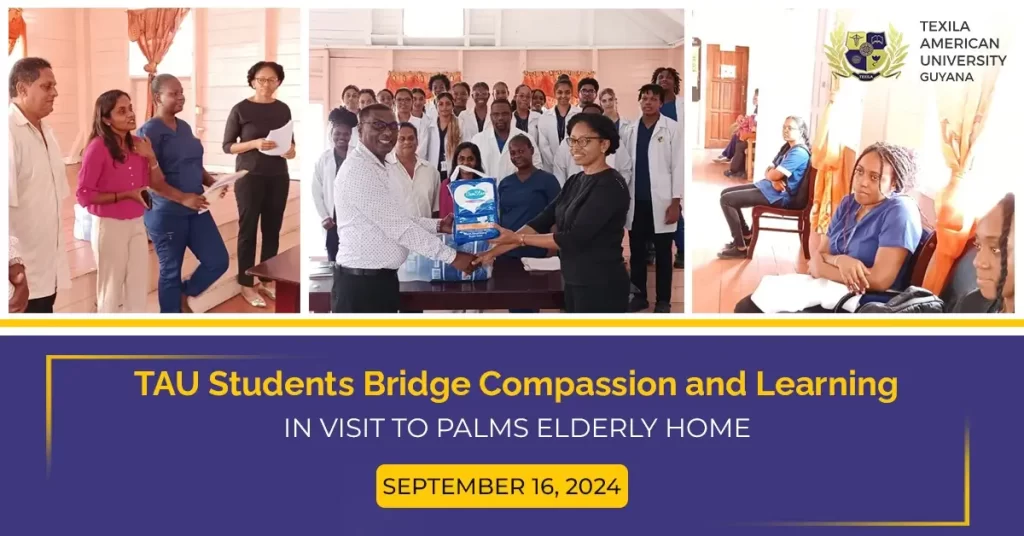 TAU Students Bridge Compassion and Learning in Visit to Palms Elderly Home