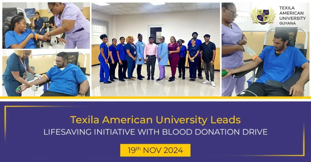 Texila American University (TAU) and NBTS Host Successful Blood Donation Drive to Save Lives