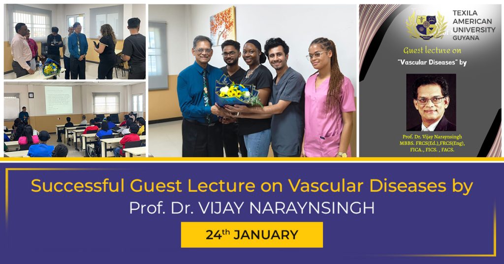 Successful Guest Lecture on Vascular Diseases by Prof. Dr. Vijay Naraynsingh