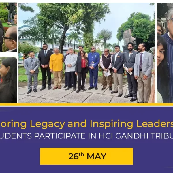 Students Participate in HCI Gandhi Tribute