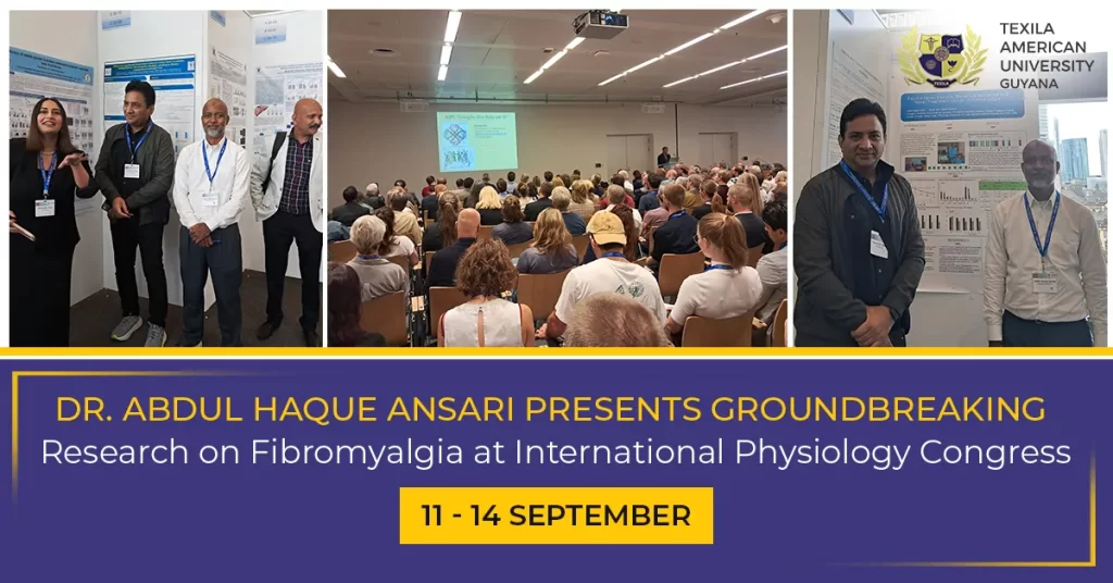 Ansari Presents Groundbreaking Research on Fibromyalgia at International Physiology Congress