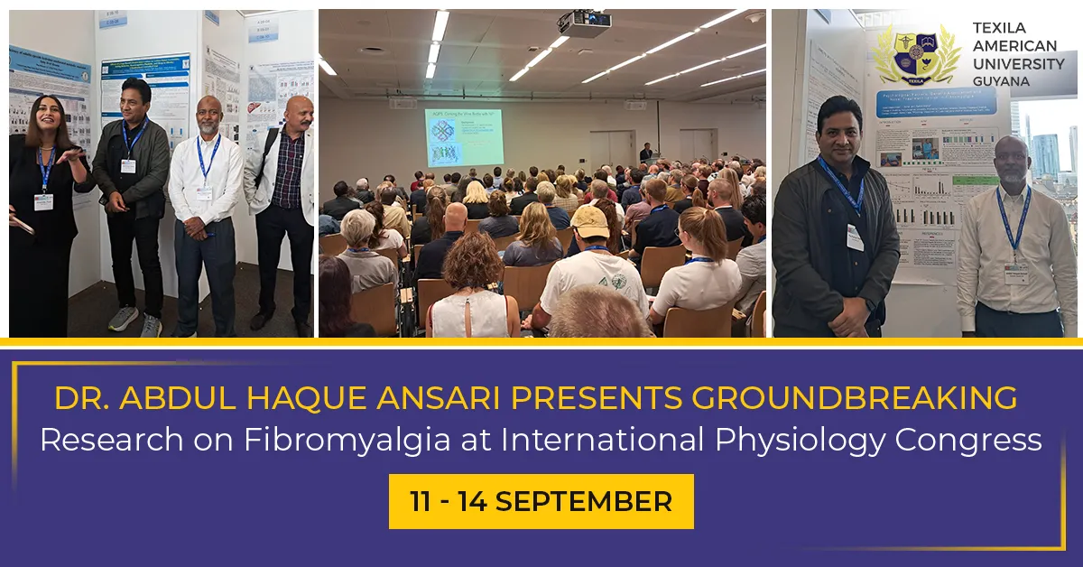 Ansari Presents Groundbreaking Research on Fibromyalgia at International Physiology Congress