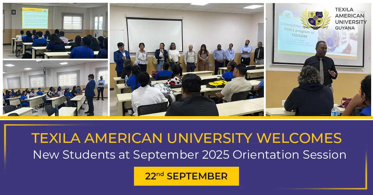 Texila American University Welcomes New Students at September 2025 Orientation Session.