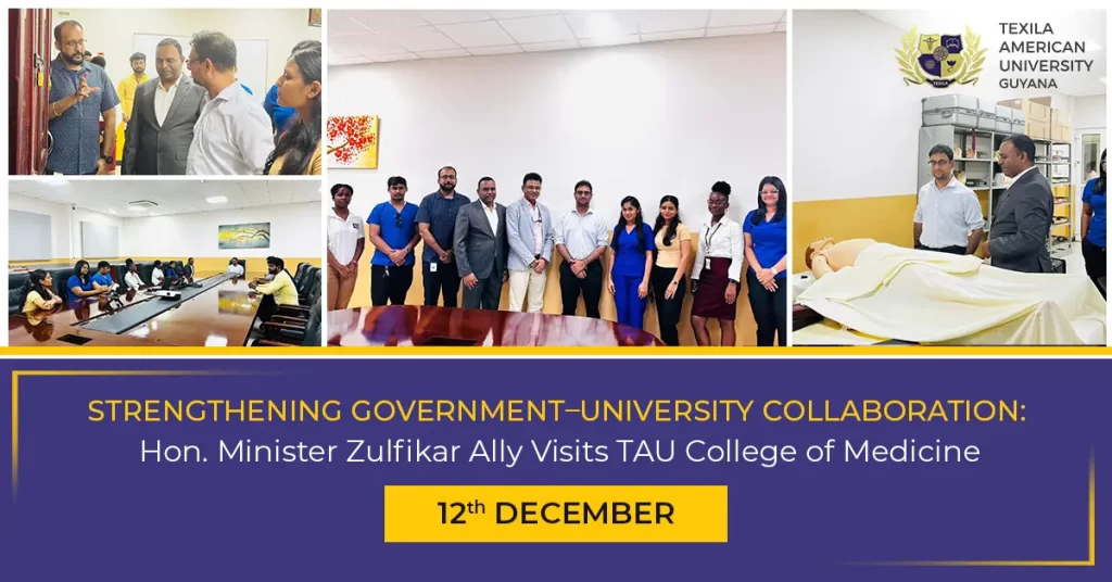 Strengthening Government–University Collaboration: Hon. Minister Zulfikar Ally Visits TAU College of Medicine