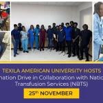 Texila American University Hosts Blood Donation Drive in Collaboration with National Blood Transfusion Services (NBTS)