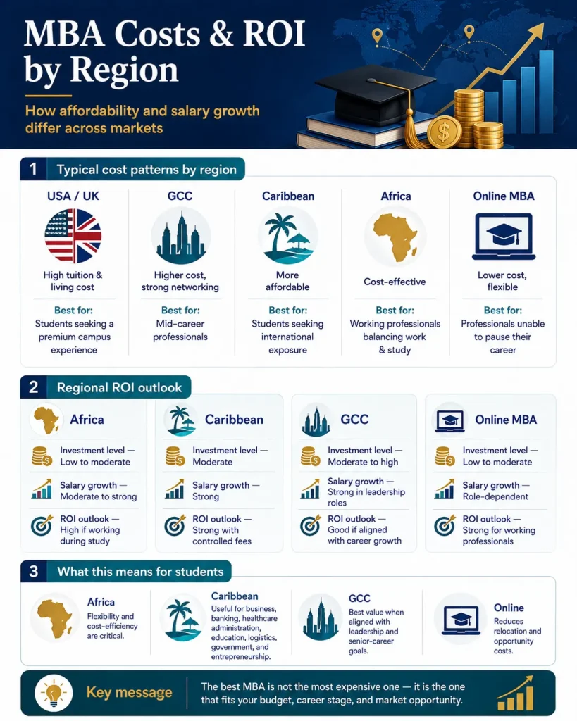 MBA Cost ROI by Region