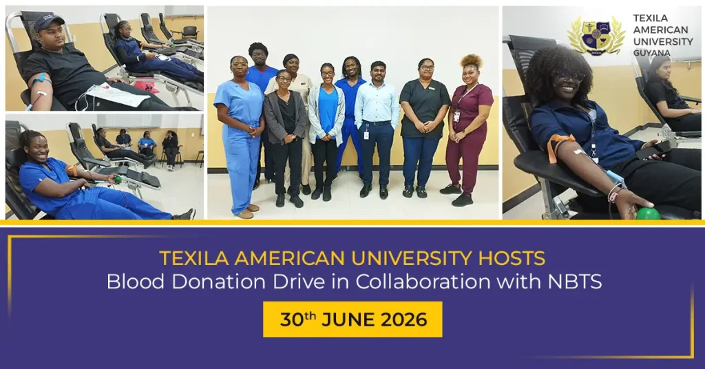 Texila guyana Hosts Blood Donation Drive in Collaboration with NBTS